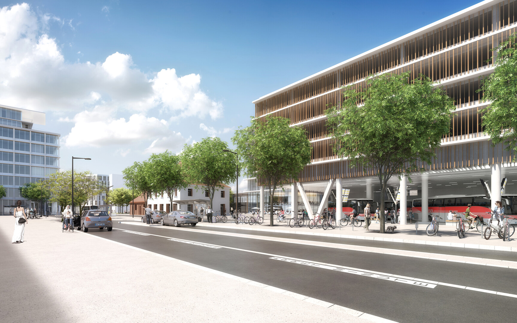 Parvis Sud de la Nouvelle gare d’Annemasse - Étoile